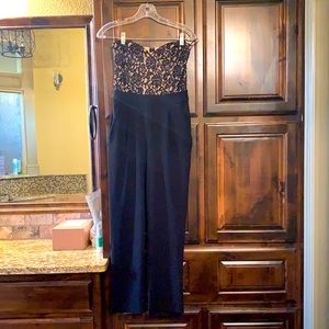 Lace detail jumpsuit